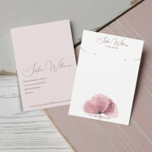 Boucles d'oreilles et collier de coquelicot Carte 