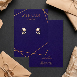 Boucles d'oreilles géométriques bleues et oranges