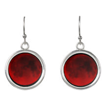 Boucles d'oreilles rouge sang