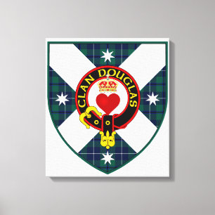 Bouclier de Douglas de clan sur la toile