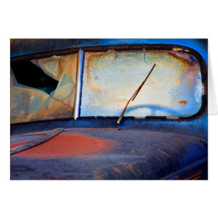 Bouclier d'un vieux camion rouillé