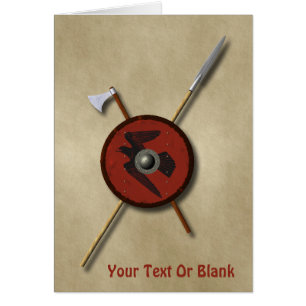 Bouclier Et Armes De Corbeau Viking