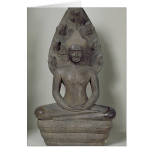 Bouddha assis dans la méditation sur la Naga, Angk