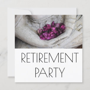 BOUDDHA AVEC BLOSSOMS RETRAITE PARTI INVITATION