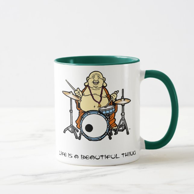 Bouddha bat du tambour de la tasse (Droite)