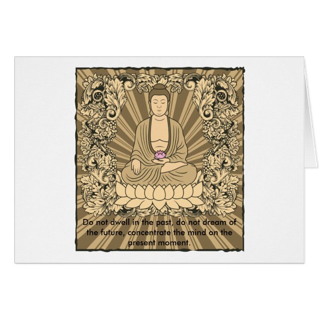 Bouddha fait sur commande vintage (Devant horizontal)