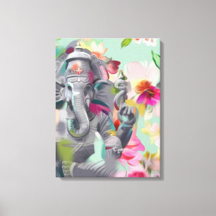 Bouddha Ganesha Art imprimé sur toile