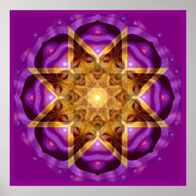 Bouddha Mandala Zen méditation Poster d'art spirit (Devant)