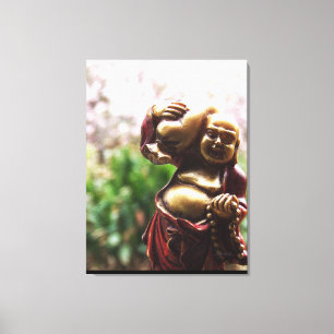 Bouddha portant la charge sur toile