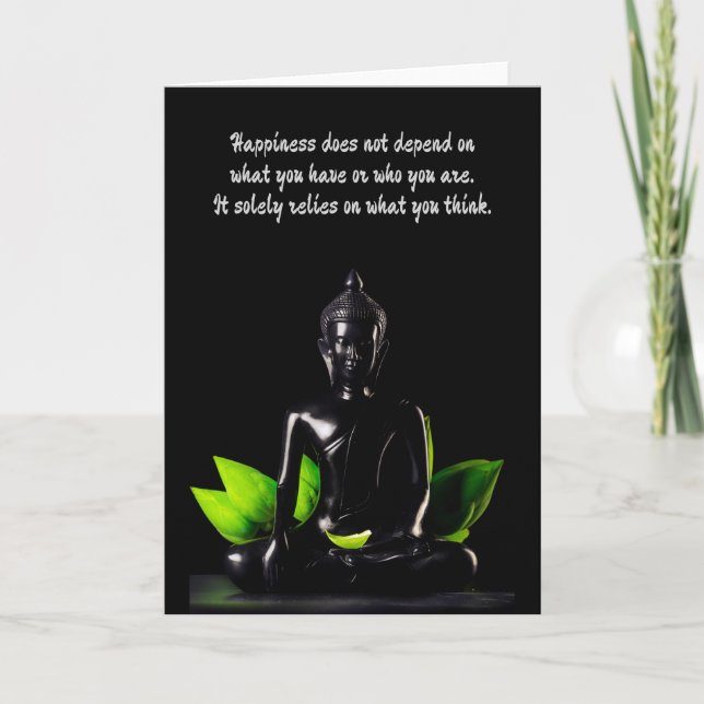 Bouddha Quote 4 carte de voeux personnalisable (Devant)