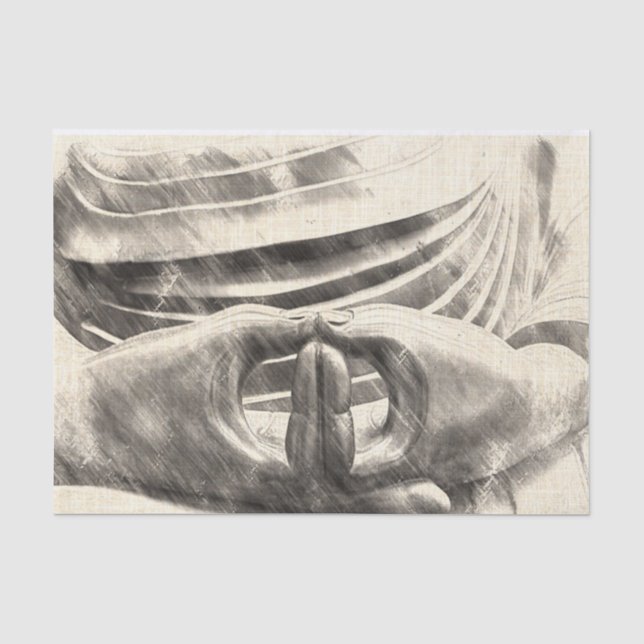 Bouddha remet le papier de soie de soie de Dhyana (Recto)