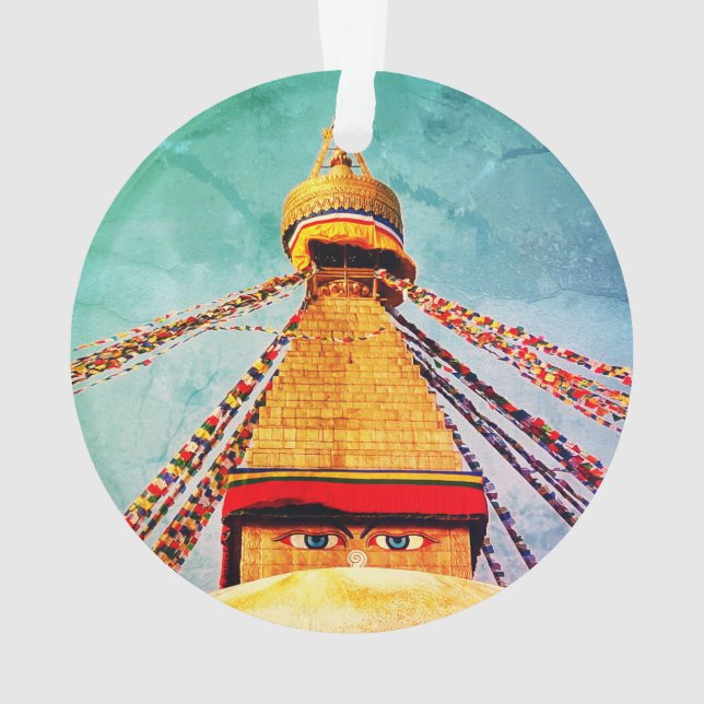 Boudhanath Stupa, Bouddha Eyes, Himalaya, Népal (dos)