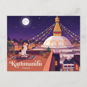 Boudhanath Stupa Nepal Postkarte