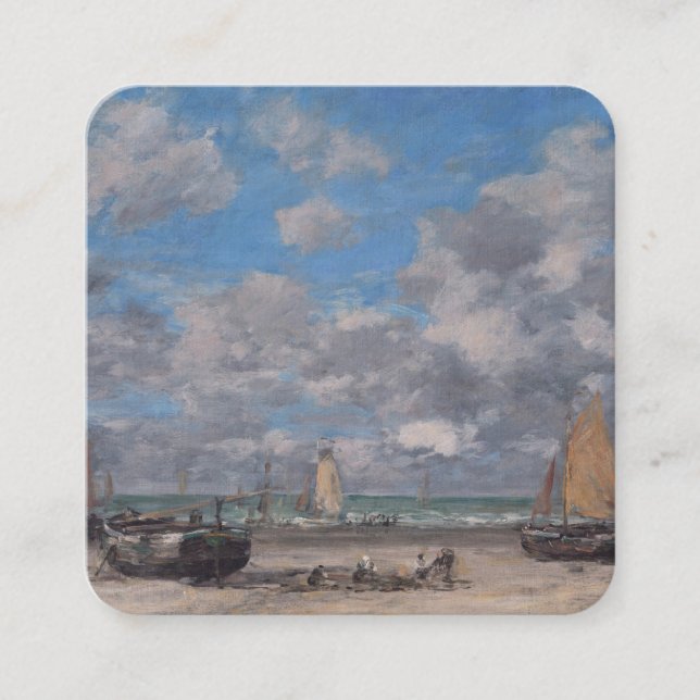 Boudin Clouds Bottle Tag Begleitkarte (Vorderseite)