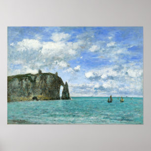 Boudin - Etretat Klippe von Aval 1890 Poster