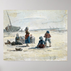 Boudin - Fischerfrauen, 1855 Poster