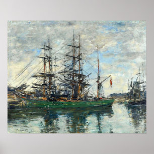 Boudin - Hafen von Deauville 1878 Poster