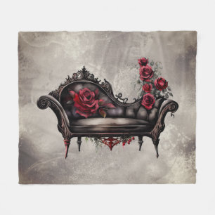 Boudoir Chaise Viktorianisches Ohnmacht Fleecedecke