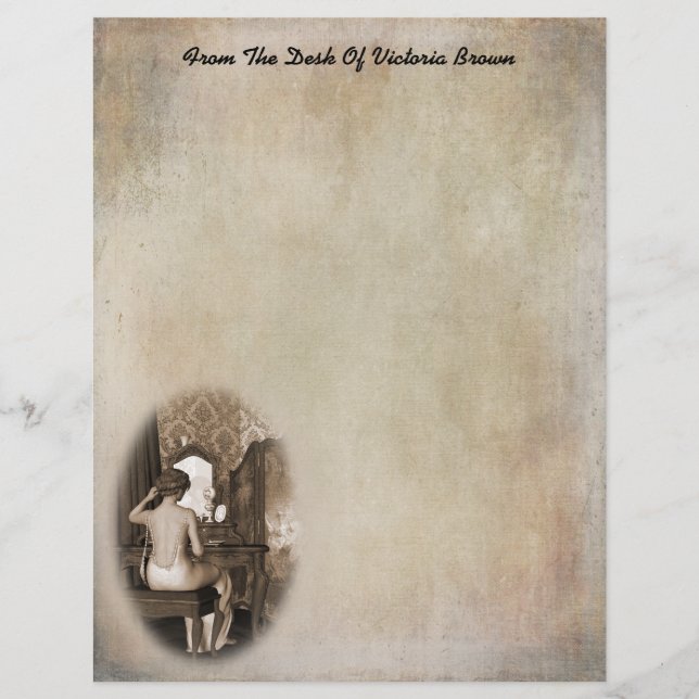 Boudoir Reflection Writing Paper (Vorderseite)