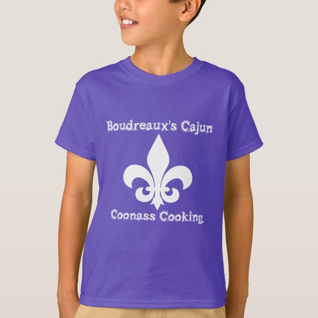 Boudreauxs Cajun Coonass, das T - Shirt kocht (Vorderseite)