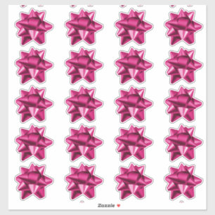 Boue cadeau   Stickers   20 par feuille   Rose