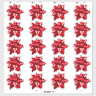 Boue cadeau Stickers 20 par feuille Rouge