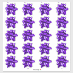 Boue cadeau Stickers 20 par feuille Violet