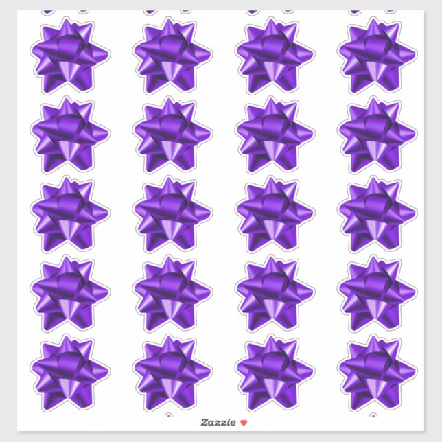 Boue cadeau | Stickers | 20 par feuille | Violet (Feuille)
