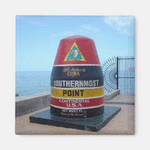 Bouée Point la plus au sud Key West Florida Magnet