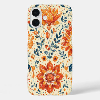 Bouffée de fleurs rétro - IPhone 16 Coque