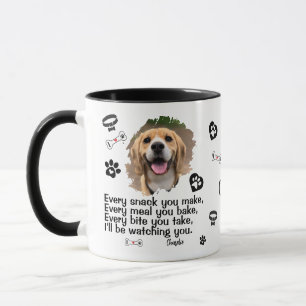 Boug photo visage chien personnalisé - Mug drôle