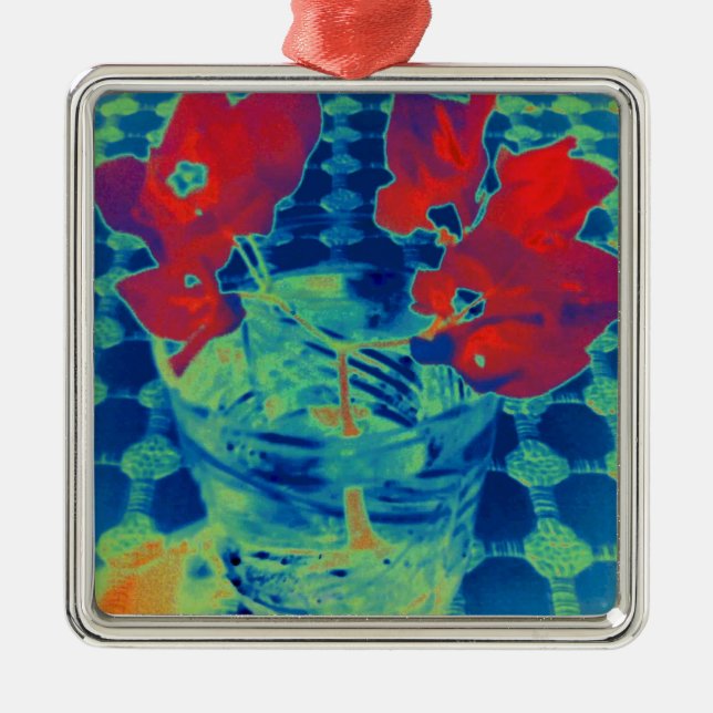 Bougainville-Image Ornament Aus Metall (Vorne)