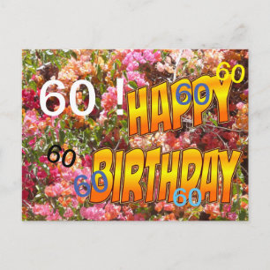Bougainvillea Age Modèle Anniversaire Carte postal