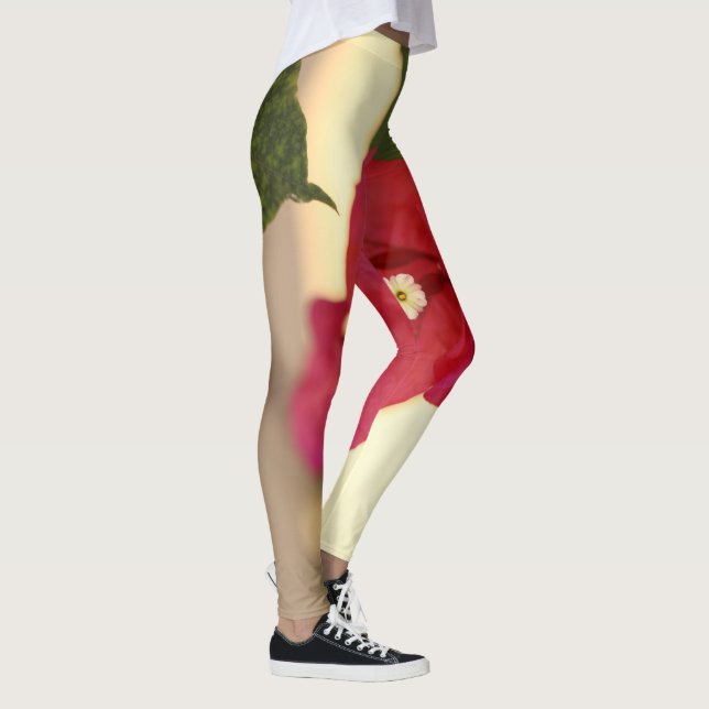 Bougainvillea Blume Bilder Leggings (Rechts)
