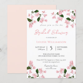 Bougainvillea Blume Bridal Dusche Einladung