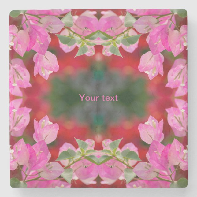 Bougainvillea Blume   Steinuntersetzer (Vorderseite)