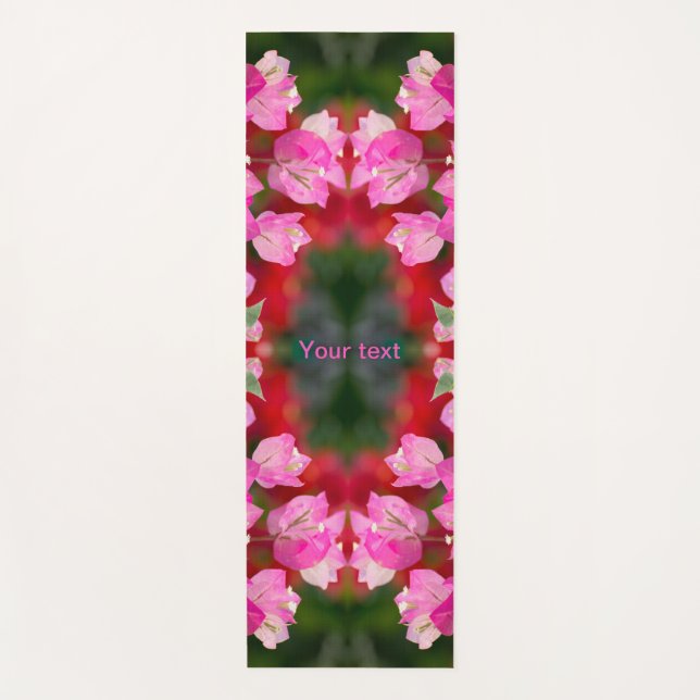 Bougainvillea Blume  Yogamatte (Vorderseite)