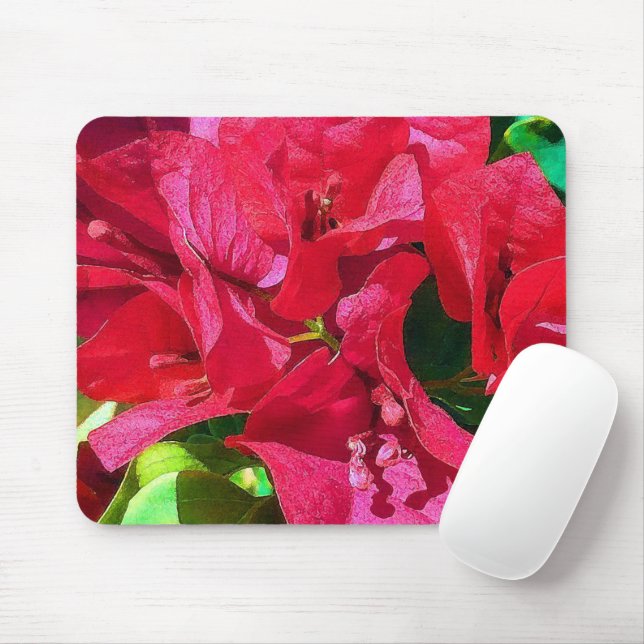 Bougainvillea Closeup Mousepad (Mit Mouse)