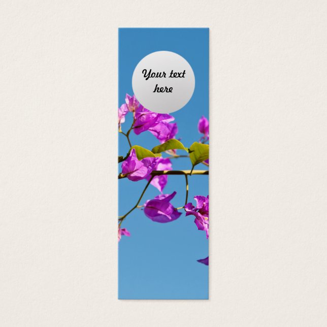 Bougainvillea Custom Lesezeichen (Vorderseite)