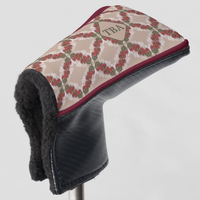 Bougainvillea Golf Putter Cover Golf Headcover (3/4 Vorderseite)