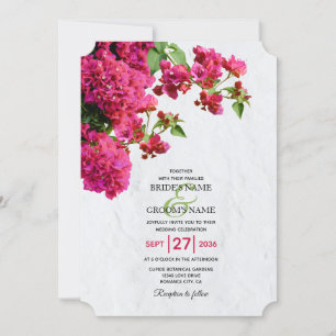 Bougainvillea Mittelmeer Griechische Insel Wedding Einladung