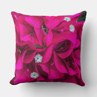 Bougainvillea Speaks for Itself Throw Pillow Kissen