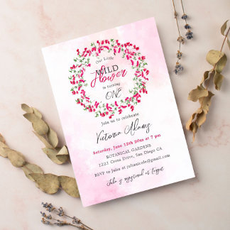 Bougainvillea Tropical Wild Forest Birthday Einladung