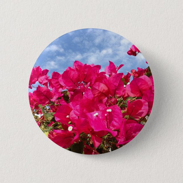 Bougainvillea und Beautiful Blue Sky Button (Vorderseite)
