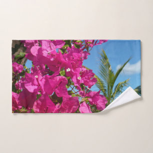 Bougainvillea und Palmen Tropische Natur Handtuch