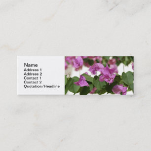 Bougainvillea Visitenkartenvorlagen Mini Visitenkarte