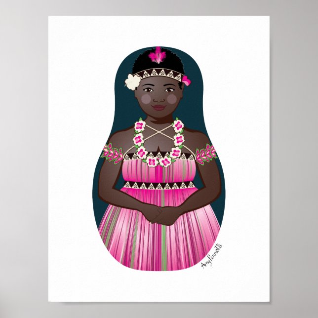 Bougainvillean Matryoshka Poster (Vorne)