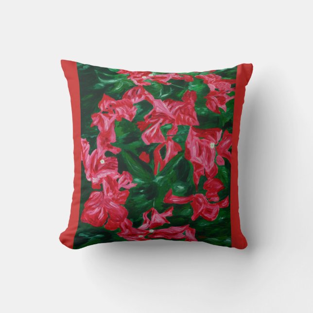 Bougainvilleas - eine Ode an die Natur, Pillow Kissen (Vorderseite)