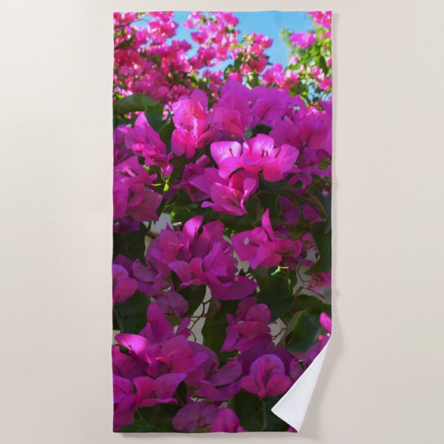 Bougainvilliers roses, Serviette de plage (Devant)