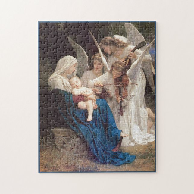 Bougereau Jungfrau mit Angels Christliche Kunst Ji (Vertikal)
